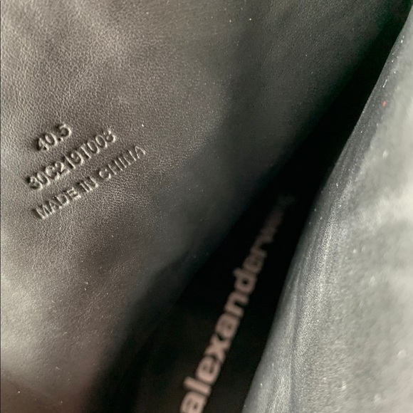 ❌SOLD❌Alexander Wang Gray Snakeskin Embossed Leather Square Toe Ankle Booties - Picture 4 of 11